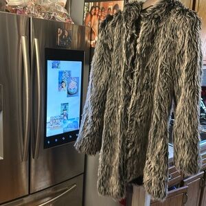 Fun Bunny Ears faux Fur coat